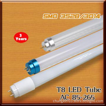 Aluminum High Luminous efficiency T8 led tube